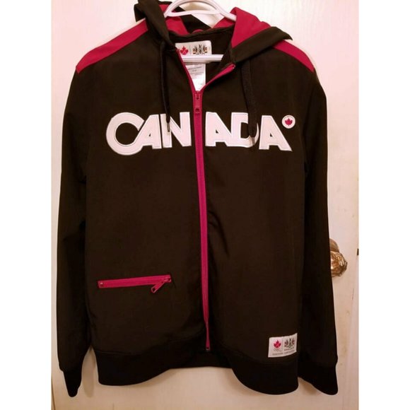 HBC Hudson's Bay 2010 Canada Olympic Soft Shell Hooded  Jacket (Men's M) - Picture 1 of 5